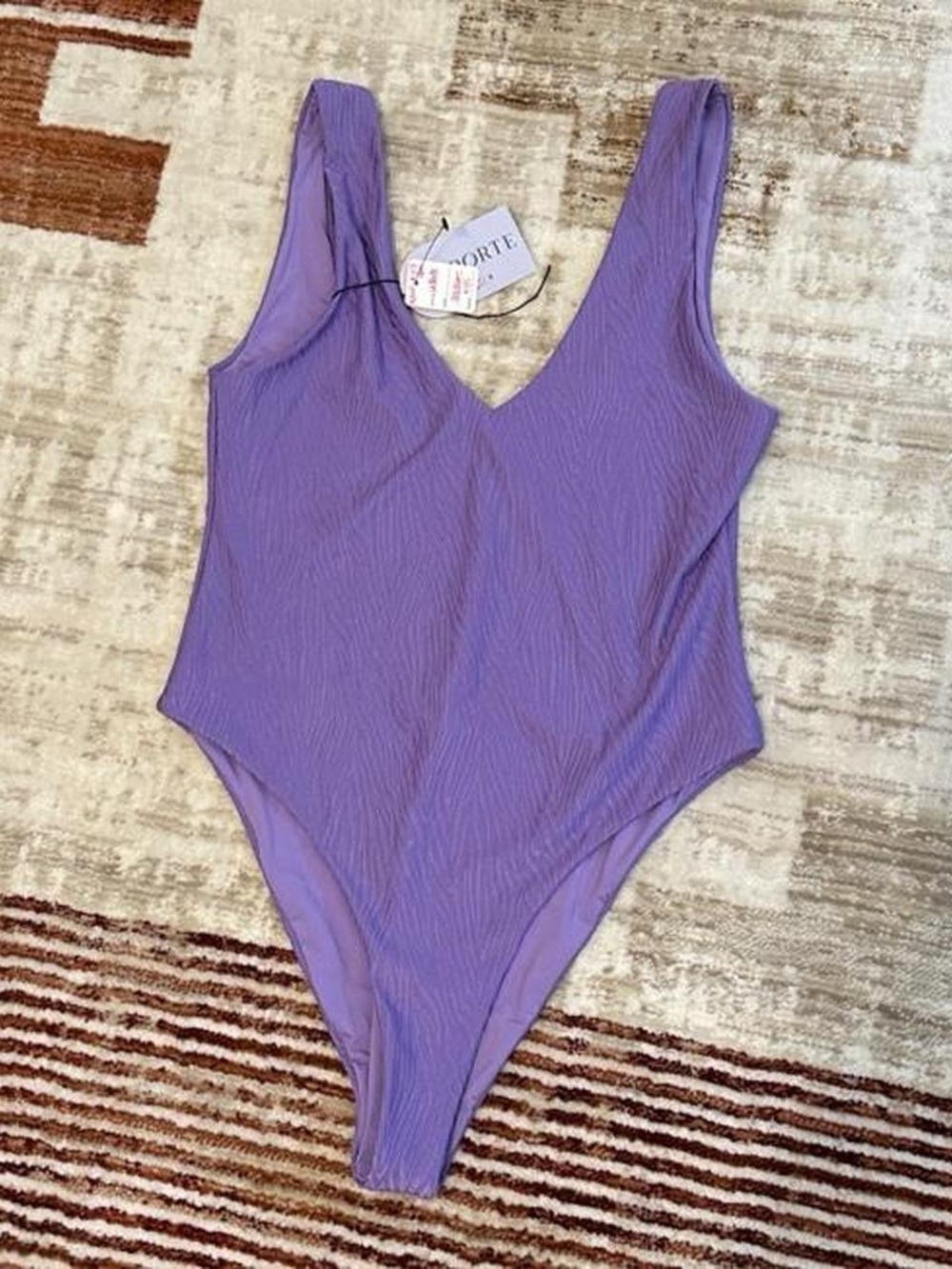 La Porte Purple One Piece Swimsuit